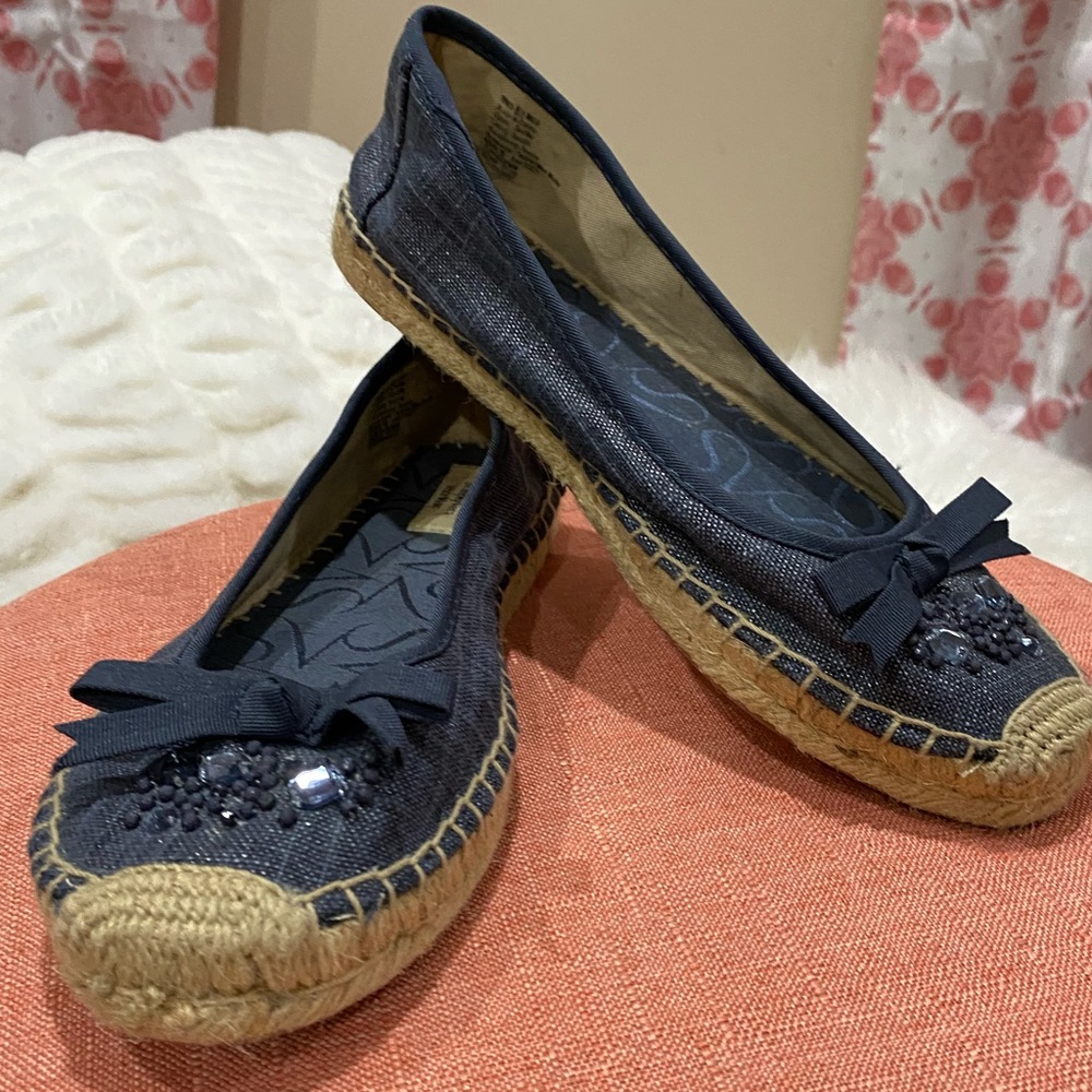 Vera Bradley Embellished “Bling” Espadrilles Sz 8